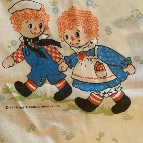 Vintage pacific Raggedy Ann and Andy twin sheet set - Picture 7 of 7